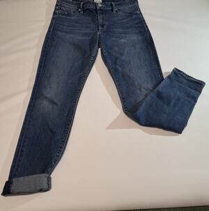 Hudson Women's Nico Midrise Super Skinny Jeans Dark Blue Stretch NWT Sz 30
